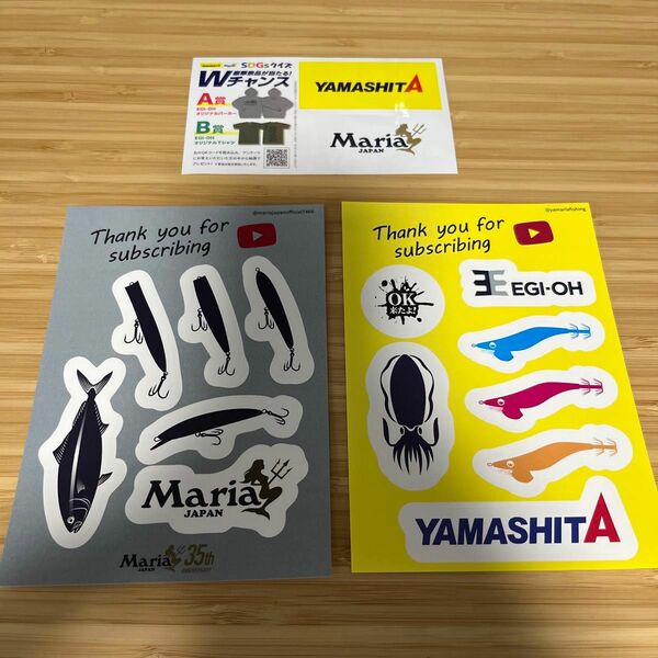 ヤマシタ　非売品ステッカー　フィッシングショー大阪　釣りフェスティバル横浜　フィッシングショー新潟