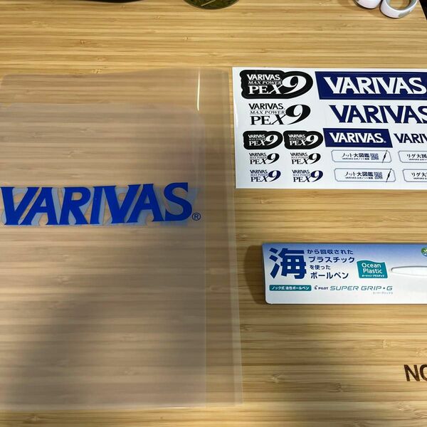バリバス　非売品ファイル1枚ステッカーボールペンセットフィッシングショー大阪　釣りフェスティバル横浜　新潟フィッシングショー