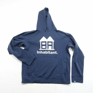 中古 2016年頃 INHABITANT LOGO HOODIE IH672KT12/速乾 レディースLサイズ スノーボードパーカー インハビタント