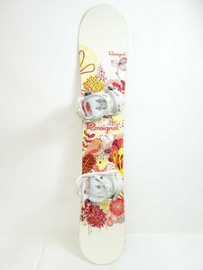 中古 2013年頃 ROSSIGNOL レディース143cm ROME SDS ビンディング付きスノーボード ロシニョール ロームエスディーエス