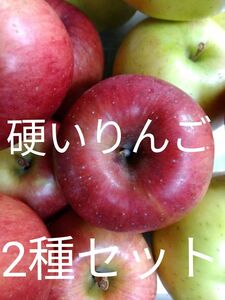 サンふじ・シナノゴールドセット　硬いりんご　４、6キロから4.8キロ位梱包材込み