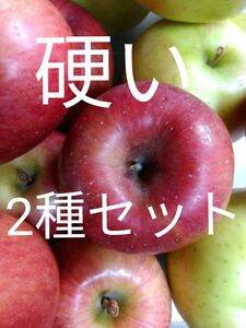 サンふじ・シナノゴールドセット　硬いりんご　４、6キロから4.8キロ位梱包材込み