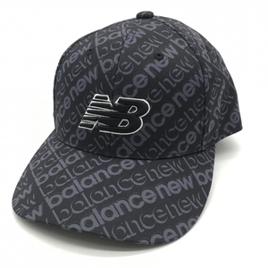 [ очень красивый товар ] New balance колпак серый × чёрный Logo рисунок .... Golf одежда New Balance