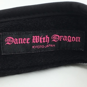 ダンスウィズドラゴン サンバイザー 黒×グレー ロゴ刺しゅう 星 ゴルフウェア Dance With Dragonの画像6