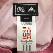 【超美品】アディダス レインウェア 上下セット(2WAYジャケット×パンツ) ピンク×白 袖着脱可 レディース M/M ゴルフウェア adidas_画像9