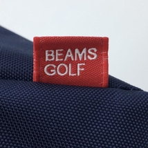 【超美品】ビームスゴルフ カートバッグ ネイビー×レッド×白 斜めジップゴルフ BEAMS GOLF_画像8