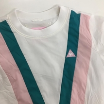 【美品】ルコック 中綿スニード 白×ピンク ロゴ刺しゅう レディース S ゴルフウェア le coq sportif_画像3