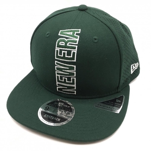 【超美品】ニューエラ キャップ ダークグリーン 9FIFTY ロゴ刺しゅう ゴルフウェア New Era