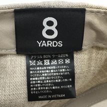 ハチヤーズ キャップ ライトベージュ×黒 立体ロゴ刺しゅう ゴルフウェア 8YARDS_画像7