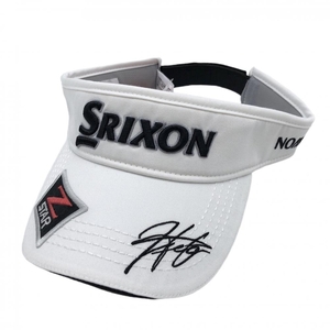 [ новый товар ] Srixon козырек белый × чёрный Tour Pro "надеты" модель . пот скорость . антибактериальный дезодорация свободный размер (54-60cm) Golf одежда не продается SRIXON