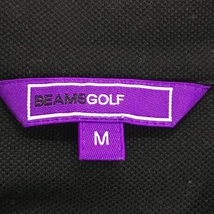 ビームスゴルフ ノースリーブワンピース 黒 ロゴ刺しゅう レディース M ゴルフウェア BEAMS GOLF_画像3