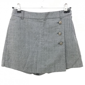 [ прекрасный товар ] Beams Golf юбка-брюки юбка серый "в елочку" тканый ткань задний Logo нашивка женский S Golf одежда BEAMS GOLF
