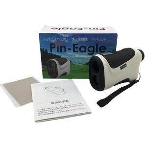 ピンイーグル レーザー距離計 白 通電確認済みゴルフ Pin-Eagle