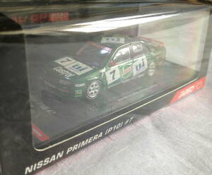 ■INNO Models(イノモデル)■Nissan Primera (P10) #7 Macau Guia Race 1994■日産プリメーラ■緑メタ■1/64■35■