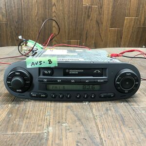 AV5-8 激安 カーステレオ VW フォルクスワーゲン 1C1 035 188 VWZ1Z3A7527695 カセット デッキ 本体のみ 簡易動作確認済み 中古現状品