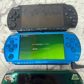 MYG-1723 激安 ゲー厶機 PSP 本体 SONY PSP-3000 通電、起動OK 3点 まとめ売り ジャンク 同梱不可の画像3