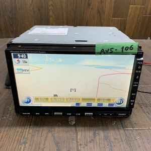 AV5-106 激安 カーナビ MITSUBISHI 8750A016 C-01 0009185 HDDナビ CD 簡易動作確認済 中古現状品