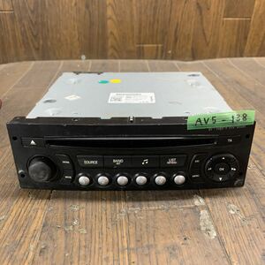 AV5-138 激安 カーステレオ CDプレーヤー シトロエン C4ピカソ 98016074XT01 CD FM/AM チューナー 通電未確認 ジャンク