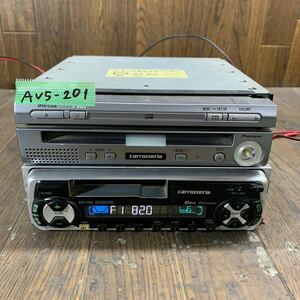 AV5-201 激安 カーナビ Carrozzeria Pioneer AVIC-DRV05(CPN2157) KEH-P555 DVDナビ CD DVD カセット 本体のみ 簡易動作確認済 中古現状品