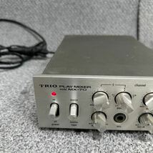 MYM5-312 激安 ミキサー TRIO MX-70 PLAY MIXER トリオ 通電OK 中古現状品 ※3回再出品で処分_画像2