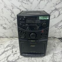 MYM5-337 激安 FUZE AM/FM CD CASSETTE RECORDER FX560 MICRO COMPONENT SYSTEM ミニコンポ 通電OK 中古現状品 ※3回再出品で処分_画像1