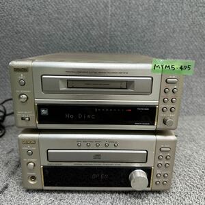 MYM5-475 激安 コンポ DENON DME-M10E UD-M3E PERSONAL COMPONENT SYSTEM MINIDISC RECORDER CD 通電OK 中古現状品 ※3回再出品で処分