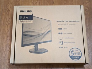 Philips フィリップス 23.8型ワイド 液晶ディスプレイ 243S9A/11 USB−PD給電 箱付き