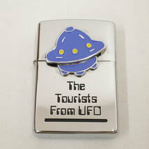 【美品】Zippo ジッポー オイルライター The Tourists From UFO トリックメタル_画像2