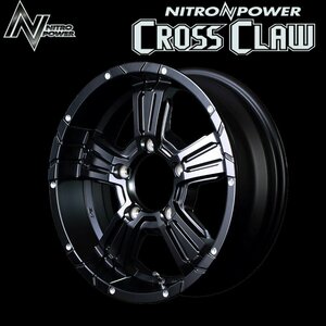 MID NITROPOWER CROSSCLAW クロスクロウ SBPD (セミグロスブラック＋ピアスドリルド) ホイール4本セット 17×7.0J 5H PCD110 +31