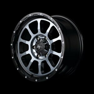 MID NITROPOWER M10 PERSHING (ブラック/DC +マシニング/ ブラッククリア) ホイール4本セット 17×6.5J 6H PCD139.7 +38 ハイエース