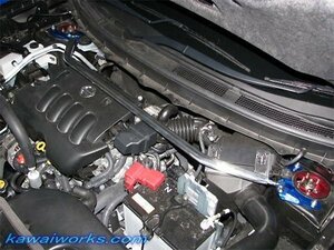 カワイ製作所 フロントストラットバー typePG エクストレイル NT31 2007/08～2014/04 2L(MR20DE)エンジン搭載車のみ