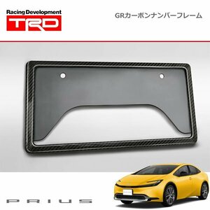 TRD GRカーボンナンバーフレーム フロント用 プリウス MXWH60 MXWH65 ZVW60 ZVW65 23/1～