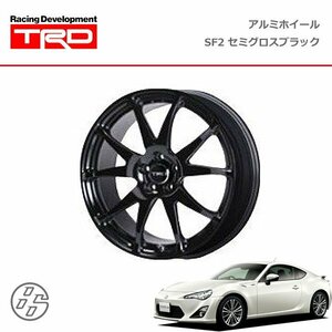 TRD 鍛造アルミホイール SF2 セミグロスブラック 18インチ 1本 ハチロク ZN6 12/04～16/06