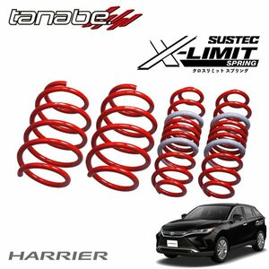 tanabe タナベ X-LIMIT クロスリミット スプリング 1台分セット ハリアー MXUA80 R2.6～ M20A-FKS FF 2000 NA Z