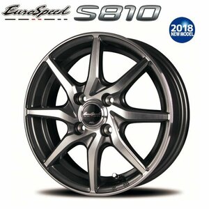 MID EuroSpeed S810 (ダークガンメタリックポリッシュ) アルミホイール4本セット 12×4.00B 4H PCD100 +43