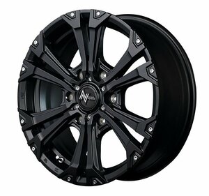 MID NITROPOWER JAVELIN ジャベリン (セミグロスブラック) アルミホイール4本セット 15×6.0J 6H PCD139.7 +33 ナイトロパワー