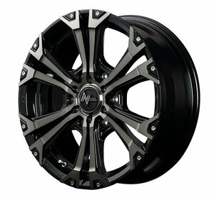 MID NITROPOWER JAVELIN ジャベリン (ブラックメタリックポリッシュ) アルミホイール4本セット 17×8.0J 6H PCD139.7 +20 ナイトロパワー