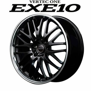 MID VERTEC ONE EXE10 エグゼテン (グロッシーブラック) アルミホイール4本セット 17×7.0J 5H PCD114.3 +40