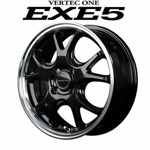 MID VERTEC ONE EXE5 エグゼファイブ (グロッシーブラック) アルミホイール4本セット 15×5.5J 4H PCD100 +43