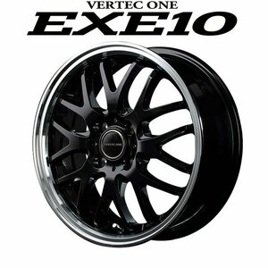 MID VERTEC ONE EXE10 エグゼテン (グロッシーブラック) アルミホイール4本セット 16×6.0J 4H PCD100 +43