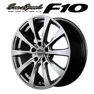 MID ユーロスピード F10 (メタリックグレー) アルミホイール4本セット 15×6.0J 5H PCD100 +45