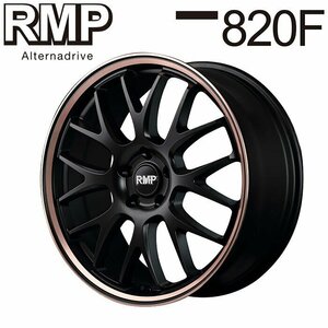 MID RMP 820F (セミグロスブラック/デュアルポリッシュ/ピンクゴールドクリア) アルミホイール4本セット 18×7.0J 5H PCD114.3 +48