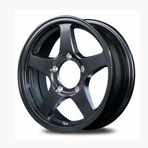 MID オフパフォーマー RT-5N＋II (ダークガンメタ) アルミホイール4本セット 16×5.5J 5H PCD139.7 +22