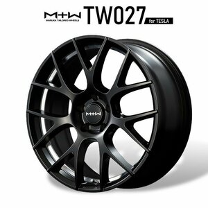 MID MTW TW027 (セミグロスブラック/アンダーカット) アルミホイール4本セット 18×8.0J 5H PCD114.3 +33