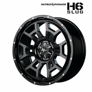 MID NITROPOWER H6 SLUG (セミグロスブラック/マシニング) アルミホイール4本セット 20×8.5J 6H PCD139.7 +20