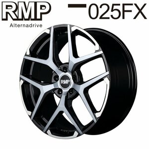 MID RMP 025FX (ブラックポリッシュ/ハイブリッドクリア) アルミホイール4本セット 18×7.0J 5H PCD100 +50