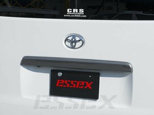 CRS ESSEX 4型スマートエントリー&スタートシステム付車専用 バックドアガーニッシュ カーボンレイヤー ハイエース 200系 2013年12月～