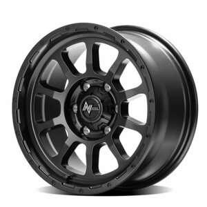 MID NITROPOWER M10 PERSHING J BARREL BLACK EDITION (バレルブラック) アルミホイール 4本セット 16×6.0J 5H PCD139.7 -5