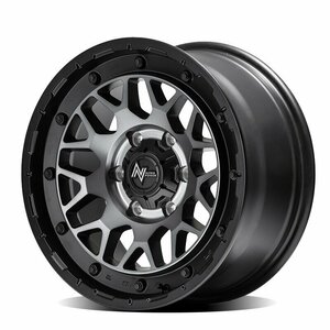 MID NITROPOWER M29 STINGER (セミグロスブラッククリア) アルミホイール 4本セット 16×6.0J 5H PCD139.7 +-5