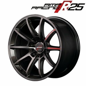 MID RMP RACING R25 (ガンメタポリッシュ/ブラッククリア) アルミホイール4本セット 16×6.0J 4H PCD100 +43